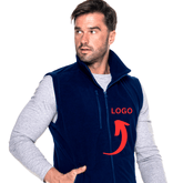 Men’s Fleece VEST with Embroidered LOGO